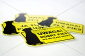 Signboards, informational and warning panels
