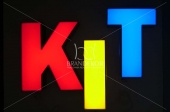 Light letters out of aluminium tape