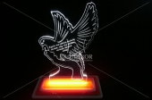 Edge-lit signs with personalized engraving / desk lamps