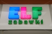 3D light letters out of plexiglass