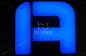 3D light letters out of plexiglass