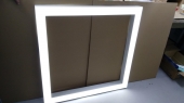 LED illuminated displays, stands, counters, podiums
