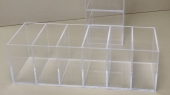 Shelves and containers out of plexiglass