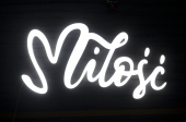 Light letters MILOSC