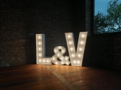 Wedding INITIALS - any LETTERS of the alphabet A-Z and symbols like #, &.