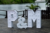 Wedding INITIALS - any LETTERS of the alphabet A-Z and symbols like #, &.