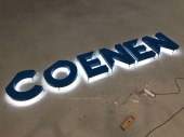 3D Backlit letters out of aluminium tape