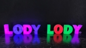 3D light letters out of plexiglass