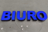 Light letters out of aluminium tape