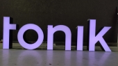 Light letters out of aluminium tape