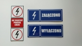 Signboards, informative and warning boards