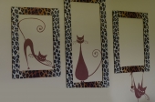 Reusable plastic painting stencils
