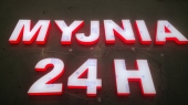 3D light letters out of plexiglass