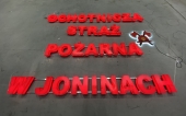 Illuminated 3D letters made of plexiglass