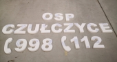 Dimensional advertising, informational and decorative products made of styrofoam and/or plexiglass (non-illuminated)