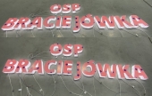 Illuminated 3D letters made of plexiglass
