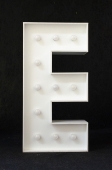 Illuminated LETTERS A–Z and special characters like &, # with bulbs