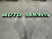 3D light letters out of plexiglass