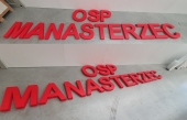 Dimensional advertising, informational and decorative products made of styrofoam and/or plexiglass (non-illuminated)