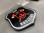 Custom-shaped lightboxes made of thermoformed plexiglass or aluminum tape