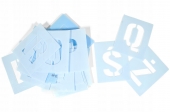 Reusable plastic painting stencils