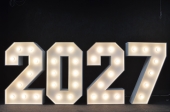 Illuminated numbers with bulbs 0–9